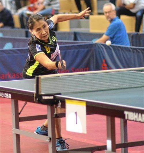 Ob man die Grand Dame des deutschen Tischtennissports, Böblingens Qianhong Gotsch, in der kommenden Saison in der 1. Bundesliga sehen wird, ist noch ungewiss.Foto Erlich