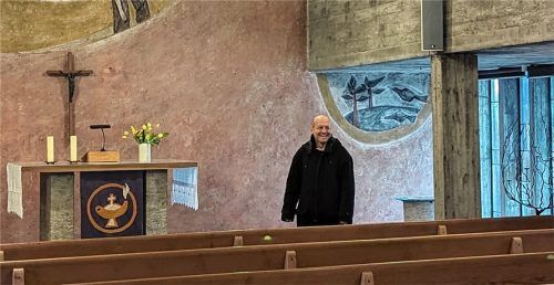 Pfarrer Günther Nun kann sich in der Auferstehungskirche vieles vorstellen. Foto Hoffmann