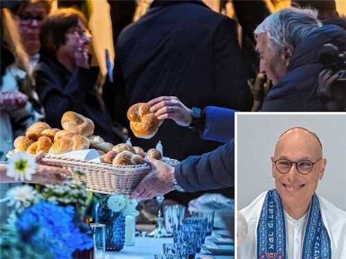 Salz und Brot teilen, Gemeinschaft erleben. Das steht im Zentrum des jüdischen Schabbatfestes. Das bildet den Abschluss der Gedenkwoche an die KZ-Opfer im Landkreis Mühldorf. Terry Swartzberg (kleines Bild) freut sich auf viele Begegnungen. Fotos dpa, Rath