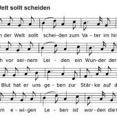 „Als Jesus von der Welt sollt scheiden …“