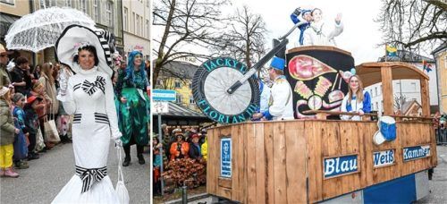 Szenen vom Faschingszug 2024 in Traunstein. Fotos Effner