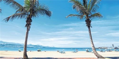 Traumhafte Strände wie hier der Strand von Canteras und vieles mehr gibt es auf Gran Canaria zu entdecken.Foto panthermedia/superbo