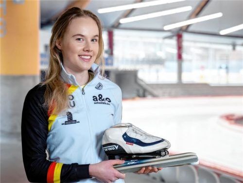 Vom Inlineskaten zur Eisschnelllauf-WM: Anna Ostlender wird als einzige heimische Athletin in Inzell antreten.Foto Ernst Wukits