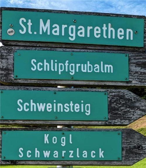 Wer kann es richtig aussprechen? Die Lösungen: Margretn, Schlipfgruaboim, Schweinschdeig, Koogl, Schwarzlack (Lack wie Schwarz, nicht helles a wie beim Nagel-Lack). Foto höfer