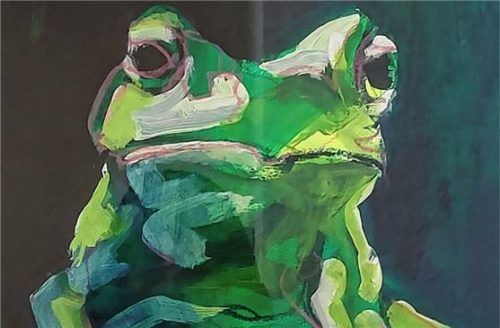 Xandi Fradl: „Der Pate“ (Acryl). riedl