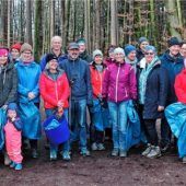 Aktionsbündnis sammelt 120 Kilogramm Müll im Haidforst