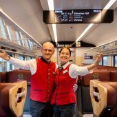 Im neuen Zug nach Italien