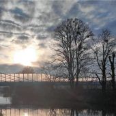 Himmel zeichnet malerisches Bild