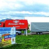 Vorbereitung aufs Volksfest in Pang