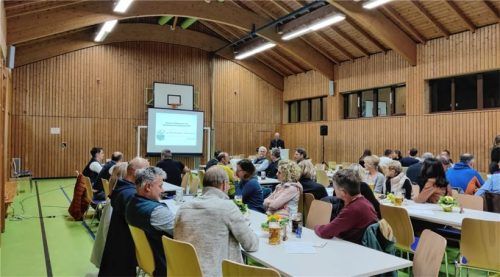 Bei der Hauptversammlung des TSV Hohenthann-Beyharting wurde unter anderem das Programm zum Jubiläum vorgestellt. Foto RE