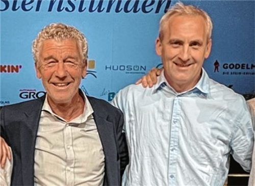 Der FC Sternstunden kommt mit Löwen-Power, Ex-Manager Florian Hinterberger (links) und Ex-Torjäger Bernhard Schmid.Foto Kas