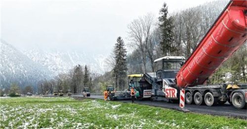 Die Fräsarbeiten am Fuße des Wendelsteins sind bereits abgeschlossen. Foto Staatliches Bauamt Rosenheim