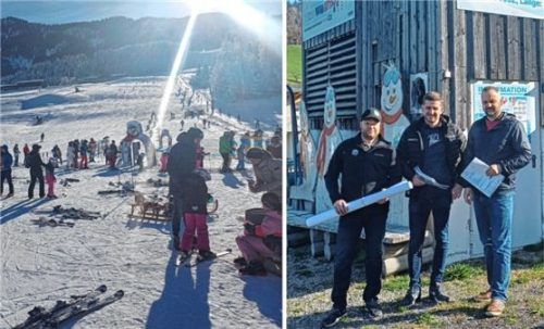 Die Initiatoren und Liftbetreiber Sebastian Kröll, Martin Mairhofer und Markus Panzl (von links) zeigen sich über das drohende Aus enttäuscht. Foto Gruber