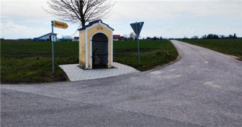 Die neue Gemeindeverbindungsstraße „Zufahrt nach Mayerhof“. Foto Mittermeier