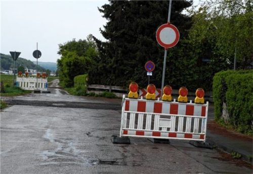 Die Vollsperre beginnt ab dem Ende der Jahnstraße. Foto merk