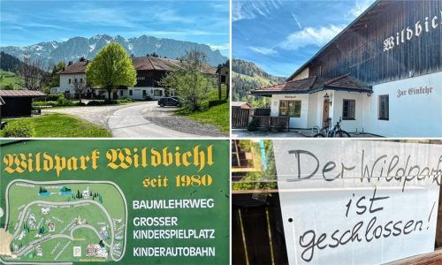 Ein malerischer Ort mit ungewisser Zukunft. Wildpark und Gasthof Wildbichl sind geschlossen. Foto Gerlach