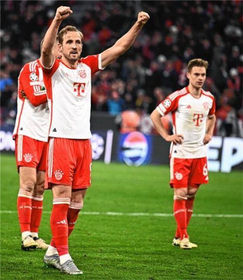 Europäischer Jubel: Harry Kane und der FC Bayern wollen aber auch in der Bundesliga glänzen.Foto dpa/Tom Weller