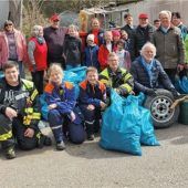 Bergeweise Abfall gesammelt