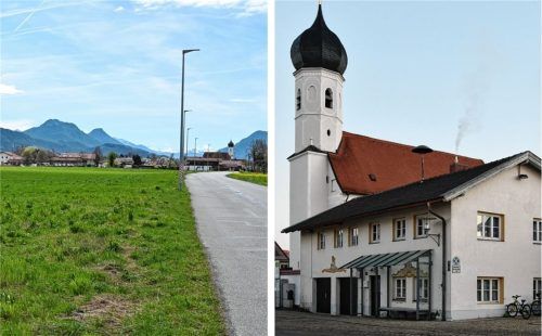 Für die grüne Wiese zwischen der Happinger Straße und der Eichfeldstraße in Happing gibt es große Pläne. Vorstellbar wäre beispielsweise ein neuer Standort für das Feuerwehrhaus. Fotos Schlecker