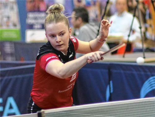 Hana Arapovic lieferte beim 6:3-Auswärtssieg mit zwei Erfolgen im Einzel sowie einem Zähler im Doppel eine sehr gute Vorstellung ab.Foto Gerhard Erlich
