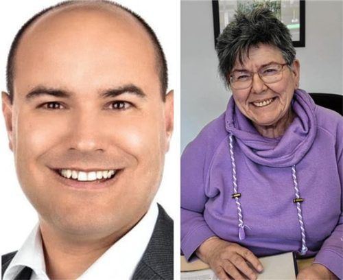 Informieren über die Arbeit des VdK: Kreisgeschäftsführer Dietrich Mehl und Kreisvorsitzende Marianne Keuschnig. Foto Thomae