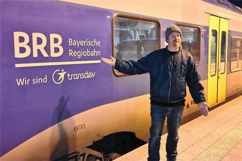 Kam erst nachts wieder heim: Marcus von Hartmann wird durch die Zugverspätungen beeinträchtigt.Foto Schlecker