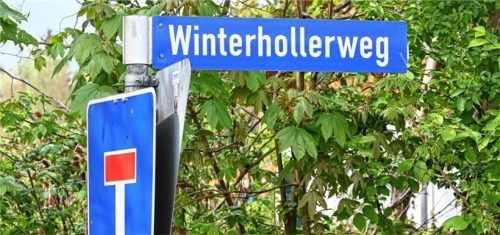 Kaum zwei Dutzend Häuser stehen am Winterhollerweg. Auf den großen Grundstücken hat die Nachverdichtung begonnen. Foto Schlecker