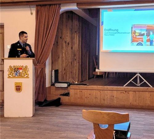 Kreisjugendfeuerwehrwart Marco Polster vermeldet einen Höchststand bei den Mitgliederzahlen.Foto re