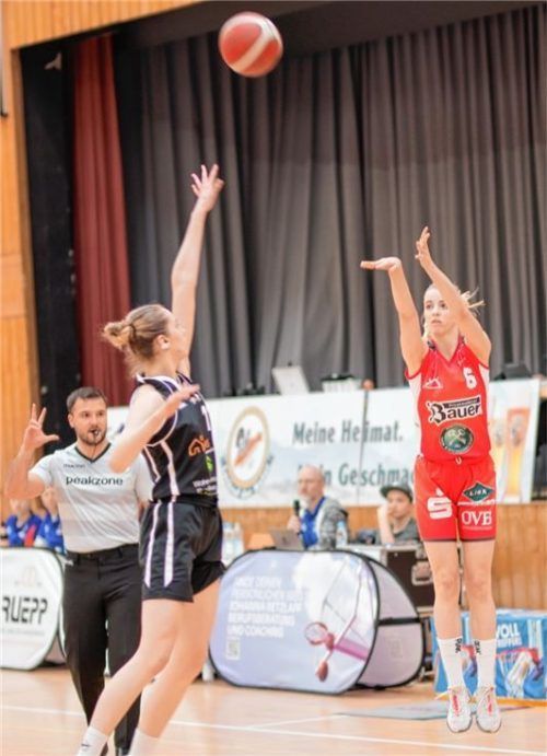 Maria Perner war mit 18 Punkten die beste Werferin beim TSV Wasserburg.Foto Stefan Pfuhl
