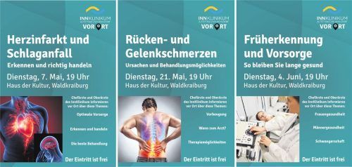 Mit der neuen Vortragsreihe „InnKlinikum vor Ort“ informieren Klinikärzte umfassend über weit verbreitete „Volkskrankheiten“.