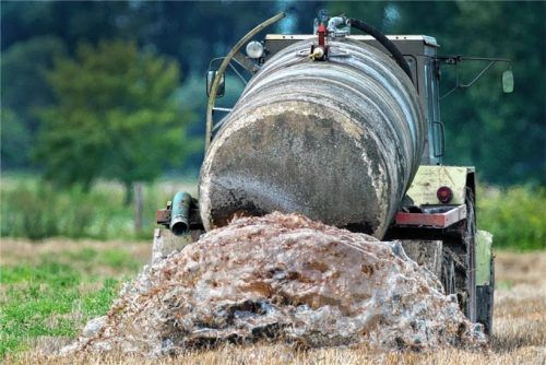 Mit einem Odlbanzen (Symbolbild) brachte ein Landwirt in seinem Wald stark verdünntes Abwasser aus. Das rief die Behörden auf den Plan. Foto dpa