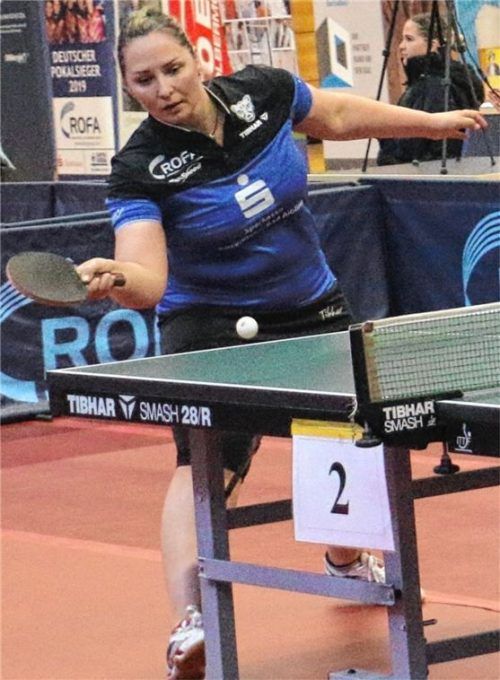 Svetlana Ganina musste sich bei ihrem Kolbermoor-Abschied gegen Sabine Winter geschlagen geben.Foto Erlich