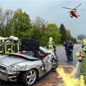 Zwei Schwerverletzte bei Unfallserie im Raum Wasserburg