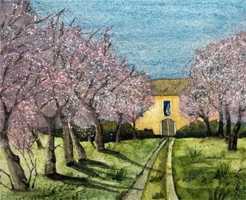 Bernhard M. Pichler: „Mandelblüte Mallorca“.Foto pfurtscheller