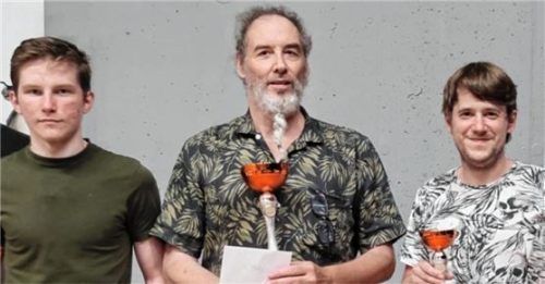 Das Siegerpodest: Thomas Jaworek (Mitte) gewann den Meistertitel vor Stanislaw Berlizov (li.) und Andreas Bergerhoff. Foto Privat