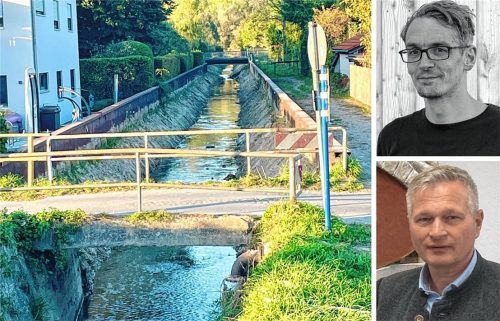 Der Hainerbach, der durch Mittenkirchen fließt, kann bei Starkregen schnell mal über die Ufer treten. Foto Neuwirth