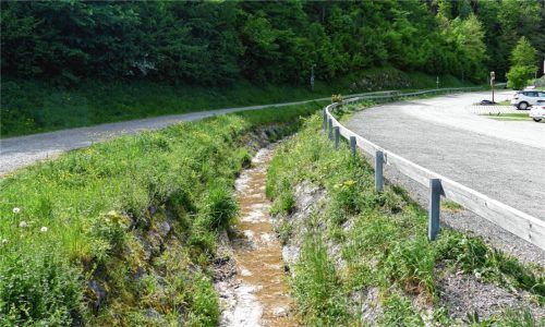 Der Röthenbach kann bei Starkregen zum reißenden Gebirgsbach werden.Foto Schubert