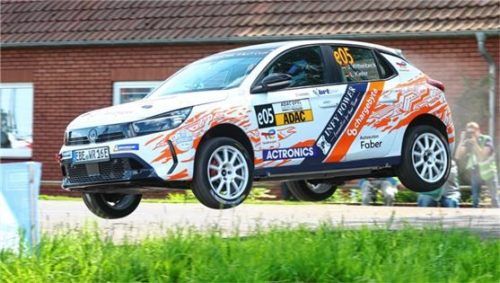 Der Rosenheimer Johannes Wittenbeck erreichte in Sulingen sein bisher bestes WP-Ergebnis. Foto chargebyte e-Rally Team