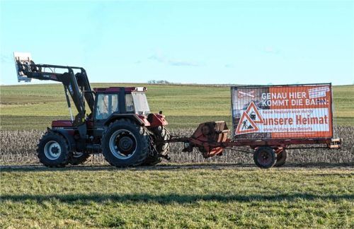 Der Widerstand in der Region gegen die neue Trasse ist nach wie vor groß. Foto dpa