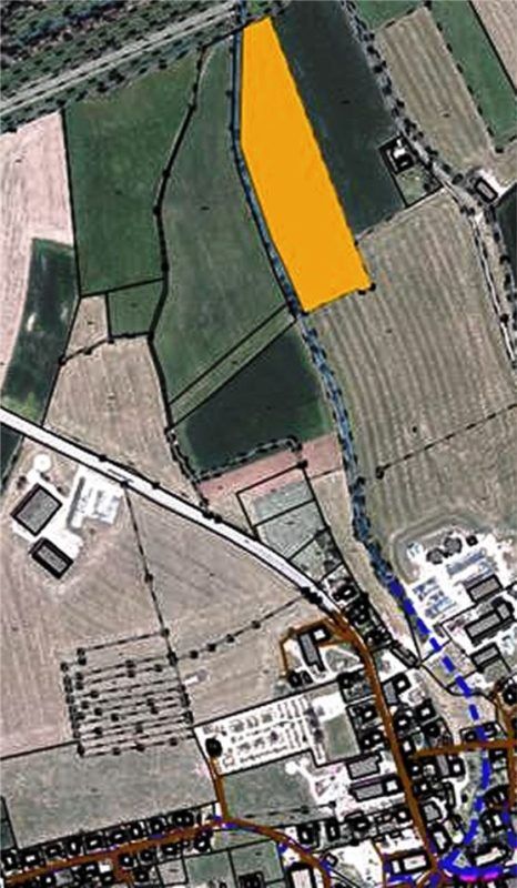 Die Grafik zeigt den Standort der geplanten PV-Anlage bei Halfing.re