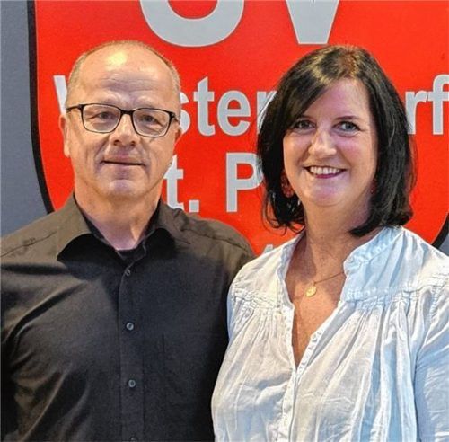 Die Vorstände des SV Westerndorf: Vorsitzender Klaus Jordan und Zweite Vorsitzende Katrin Jackl.Foto re
