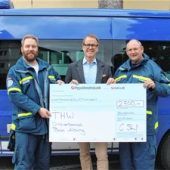 Neenah Gessner spendet an das THW