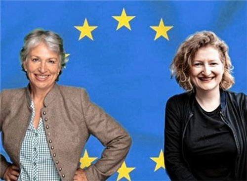 Gisela Sengl (links) und Andie Wörnle stellen sich auf Einladung von OVB Media den Fragen der Erstwähler.oVB