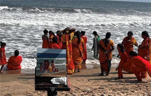 Malen in Indien war für Anja Fenzl ein besonderes Erlebnis.