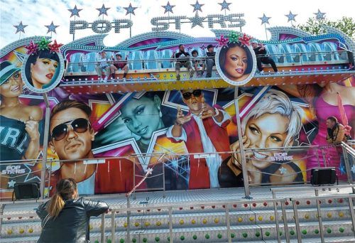 Mit „Pop Stars“ geht es heuer auf dem Bad Aiblinger Volksfest hoch hinaus. Foto Hecht