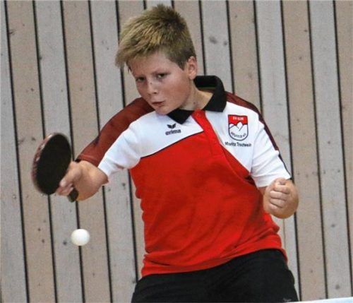 Moritz Trautwein vom SV DJK Heufeld gewann in der Altersklasse 15 ohne Niederlage.Foto Gerhard Erlich