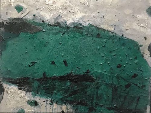 Peter Tomschiczek: „Gatterbild“, Mischtechnik, 2021.Foto Bößwetter