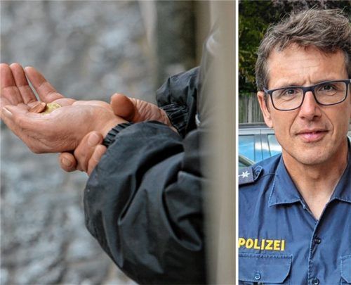Polizeihauptkommissar Robert Maurer rät zur Vorsicht, wenn Bettler um Geld für den Kauf von Benzin bitten. Foto dpa/Wildauer