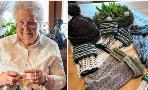 Ria Hamberger bewahrt die Tradition und versteht sich aufs Stricken von Loiferln, Wadlstrümpfen und Socken für Trachtler. Foto Gerlach