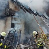 Rauchsäule über Nymphenburg